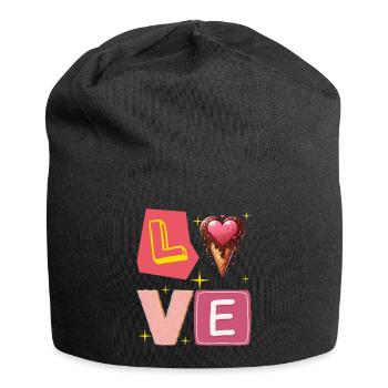 Chocolate Cream - Gourmand and Mignon Sweet Love - Jersey Beanie - black - Front