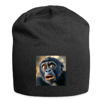 Gorilla - Jersey-Beanie - Schwarz - Vorne