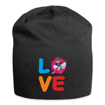 L’AMOUR DU PATINAGE ARTISTIQUE - Bonnet en jersey - noir - Devant
