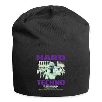 Techno House Party EDM Festival Goa Electro Rave - Bonnet en jersey - noir - Devant