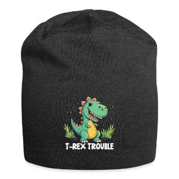Dinosaur Party Decorations - Jersey Beanie - charcoal grey - Front