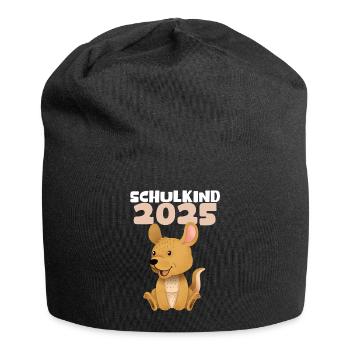 School Child 2025 Young Girls School Enrollment 2025 Decoration - Jersey Beanie - black - Front