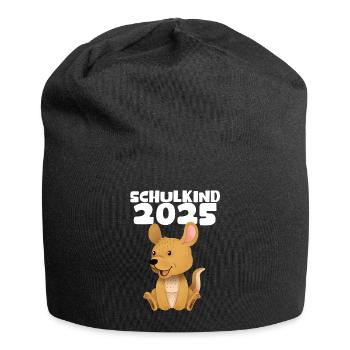 School Child 2025 Young Girls School Enrollment 2025 Decoration - Jersey Beanie - black - Front