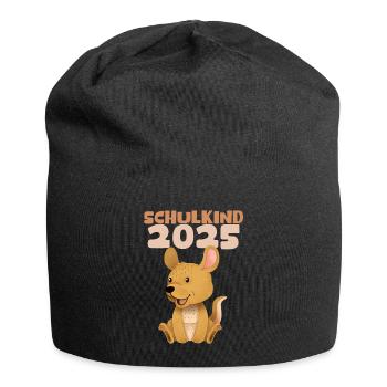 School Child 2025 Young Girls School Enrollment 2025 Decoration - Jersey Beanie - black - Front