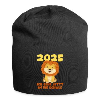 School Child 2025 Young Girls School Enrollment 2025 Decoration - Jersey Beanie - black - Front
