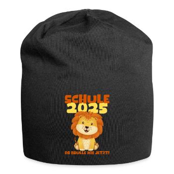 School Child 2025 Young Girls School Enrollment 2025 Decoration - Jersey Beanie - black - Front