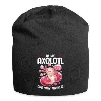 Cute Axolotl Valentins Day - Jersey-Beanie - Schwarz - Vorne