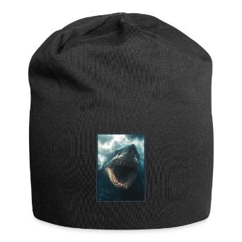Weiße Haie Weißer Hai - Jersey-Beanie - Schwarz - Vorne