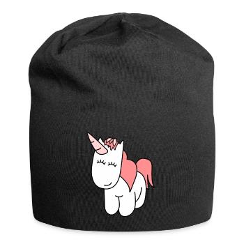 Cute Unicorn | Princess, Fairy Tale, Gift - Jersey Beanie - black - Front