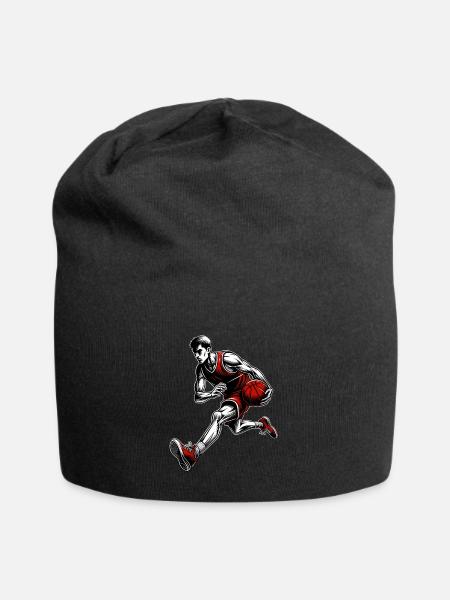 Basketball Basketballer - Jersey-Beanie - Schwarz