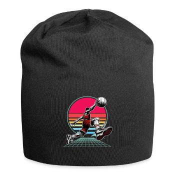 Basketball Basketballer - Jersey-Beanie - Schwarz - Vorne
