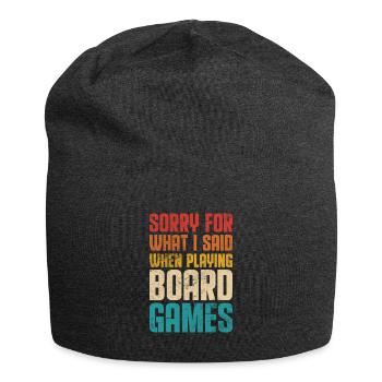 board game - Jersey Beanie - charcoal grey - Front