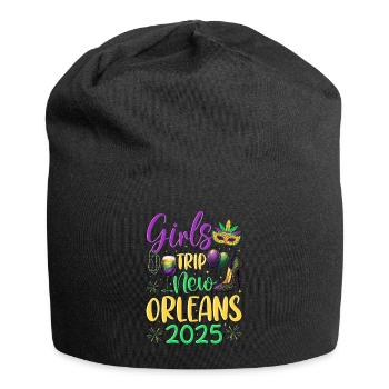 Voyage entre filles à la Nouvelle-Orléans 2025 (Garantie du prix le plus bas) - Bonnet en jersey - noir - Devant