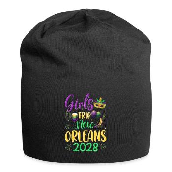 Girls Trip New Orleans 2028 - Jersey-Beanie - Schwarz - Vorne