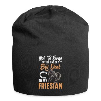 Nicht Zu Prahlen, Aber Ich Bin Eine Art Große - Jersey-Beanie - Schwarz - Vorne