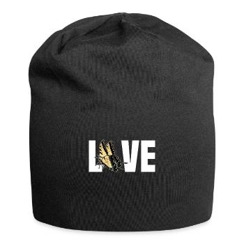 Les machaons tigrés sont les meilleurs pour les filles - Bonnet en jersey - noir - Devant