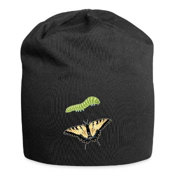 Les machaons tigrés sont les meilleurs pour les filles - Bonnet en jersey - noir - Devant
