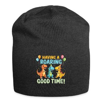 Dinosaur Party Decorations - Jersey Beanie - charcoal grey - Front