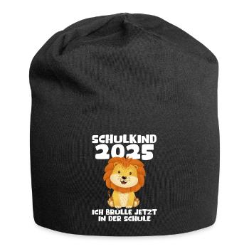School Child 2025 Young Girls School Enrollment 2025 Decoration - Jersey Beanie - black - Front