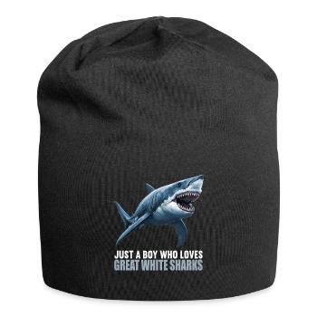 Weiße Haie Weißer Hai - Jersey-Beanie - Schwarz - Vorne