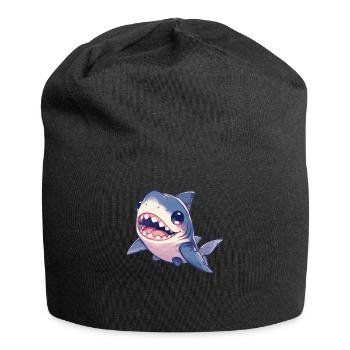 Haie Hai - Jersey-Beanie - Schwarz - Vorne