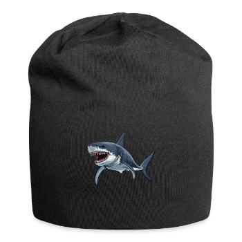 Haie Hai - Jersey-Beanie - Schwarz - Vorne