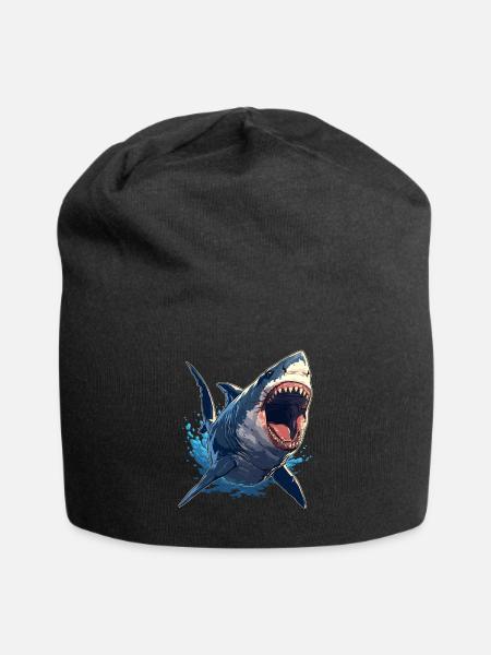 Haie Hai - Jersey-Beanie - Schwarz