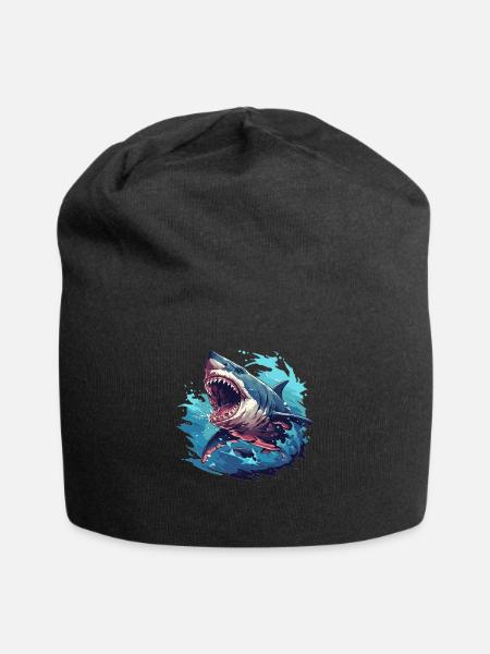 Haie Hai - Jersey-Beanie - Schwarz