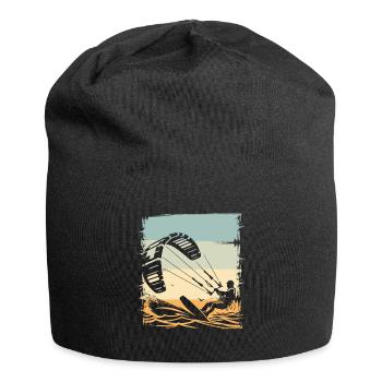 Kitesurf Kitesurfer Kiteboard - Bonnet en jersey - noir - Devant