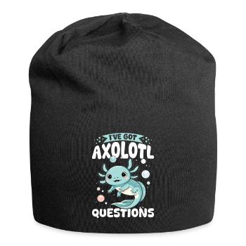 Axolotl mignon J’ai des questions sur Axolotl - Bonnet en jersey - noir - Devant