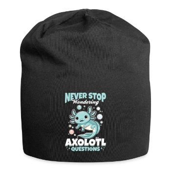 Axolotl N’arrêtez jamais de vous poser des questions sur Axolotl - Bonnet en jersey - noir - Devant