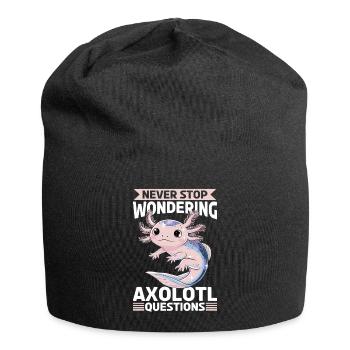 Axolotl N’arrêtez jamais de vous poser des questions sur Axolotl - Bonnet en jersey - noir - Devant