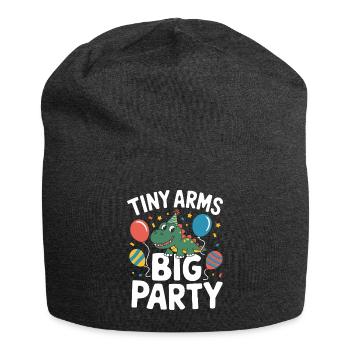 Dinosaur Party Decorations - Jersey Beanie - charcoal grey - Front