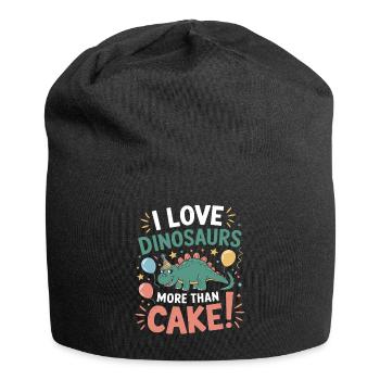Dinosaur Party Decorations - Jersey Beanie - black - Front