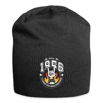 1956 Birthday, rocks everything - Jersey Beanie - black - Front