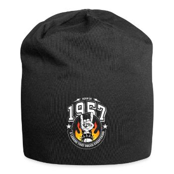 1957 Geburtstag, rockt alles - Jersey-Beanie - Schwarz - Vorne