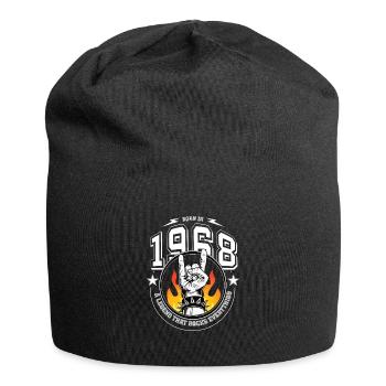 1968 Birthday, rocks everything - Jersey Beanie - black - Front