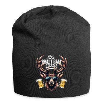 Junggesellenabschied Männer T-Shirt JGA Poltern - Jersey-Beanie - Schwarz - Vorne
