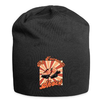 Rollerskater My Shoes Roller Skate Disco - Jersey Beanie - black - Front