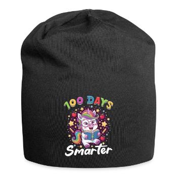 Cute Unicorn Rainbow 100 Days of School - Jersey-Beanie - Schwarz - Vorne
