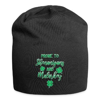 Manigances de la Saint-Patrick et Malarkey Fun - Bonnet en jersey - noir - Devant
