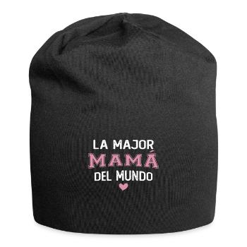 The best mom in the world Mother's Day - Jersey Beanie - black - Front
