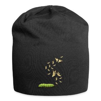 Les machaons tigrés, hmmm, ils ont changé - Bonnet en jersey - noir - Devant