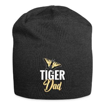 Tiger Swallowtails Butterflies Tiger Dad - Jersey Beanie - charcoal grey - Front