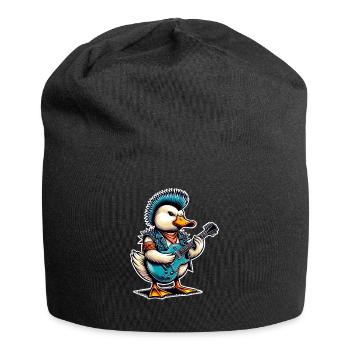 Ente Rock and Roll Gitarrist - Jersey-Beanie - Schwarz - Vorne