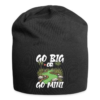Golf Golf Golf Golf Parcours de Golf - Bonnet en jersey - noir - Devant