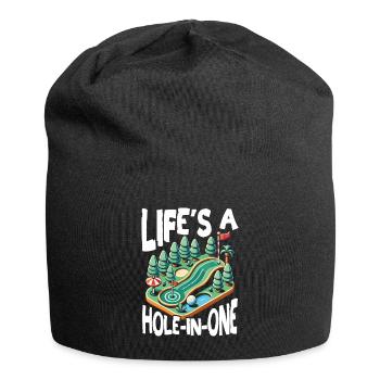 Golf Golf Golf Golf Parcours de Golf - Bonnet en jersey - noir - Devant