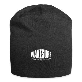Wakeboard Wakeboarder Wakeboarding Gift - Jersey Beanie - charcoal grey - Front