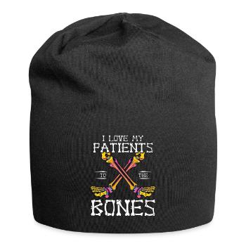 Chirurgien orthopédiste J’aime mes patients Orthopédie - Bonnet en jersey - noir - Devant