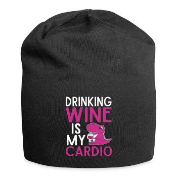 Wine Tasting Funny Wine Lover - Jersey-Beanie - Schwarz - Vorne